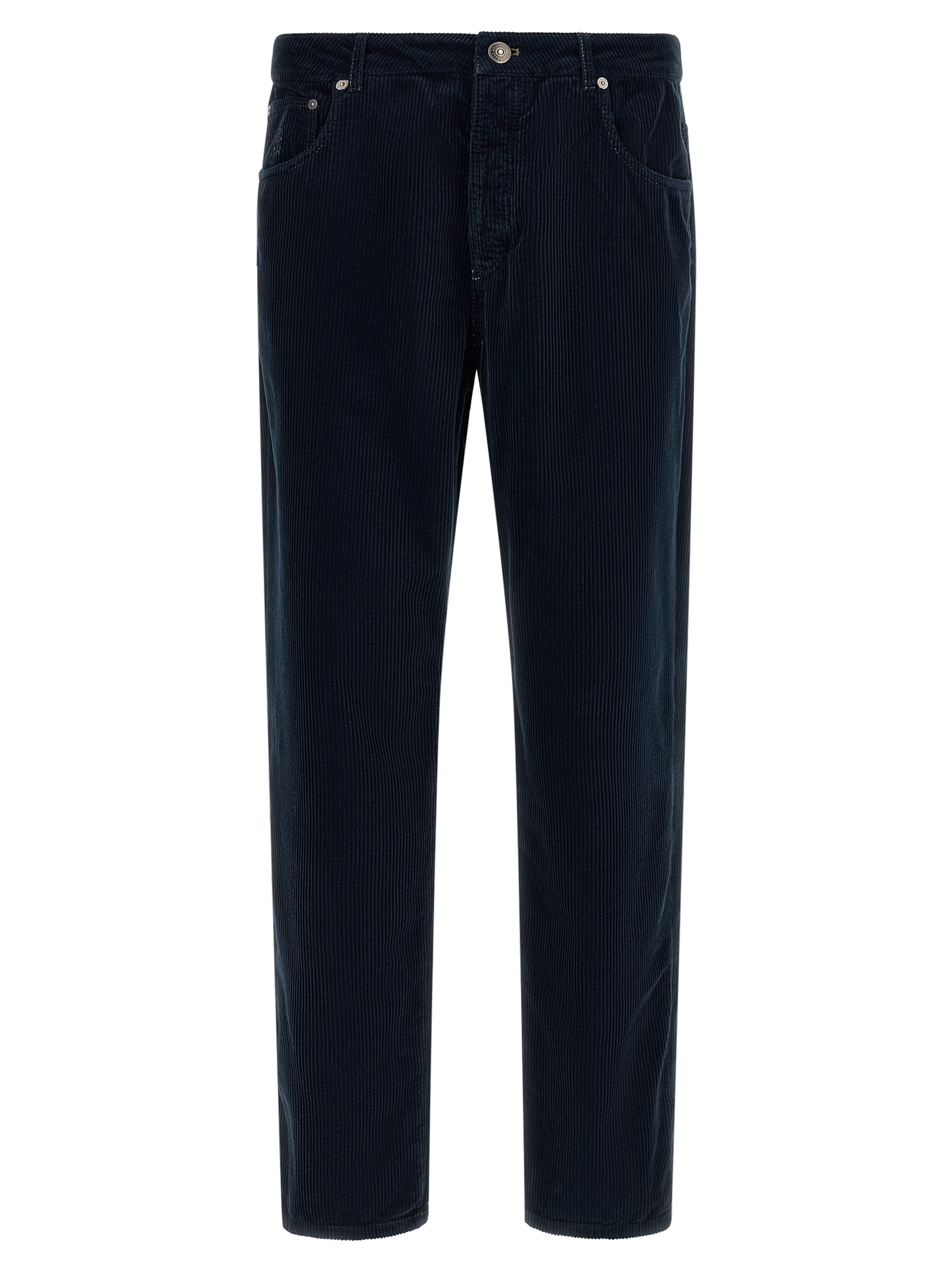 Cotton Corduroy Trousers — Navy