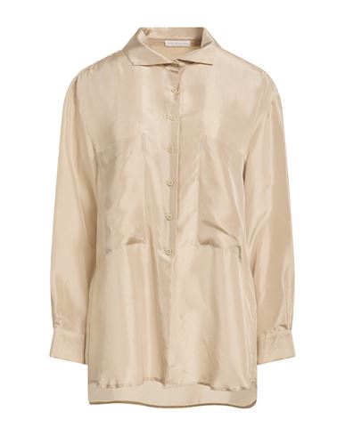 Woman Shirt Beige Size S Silk