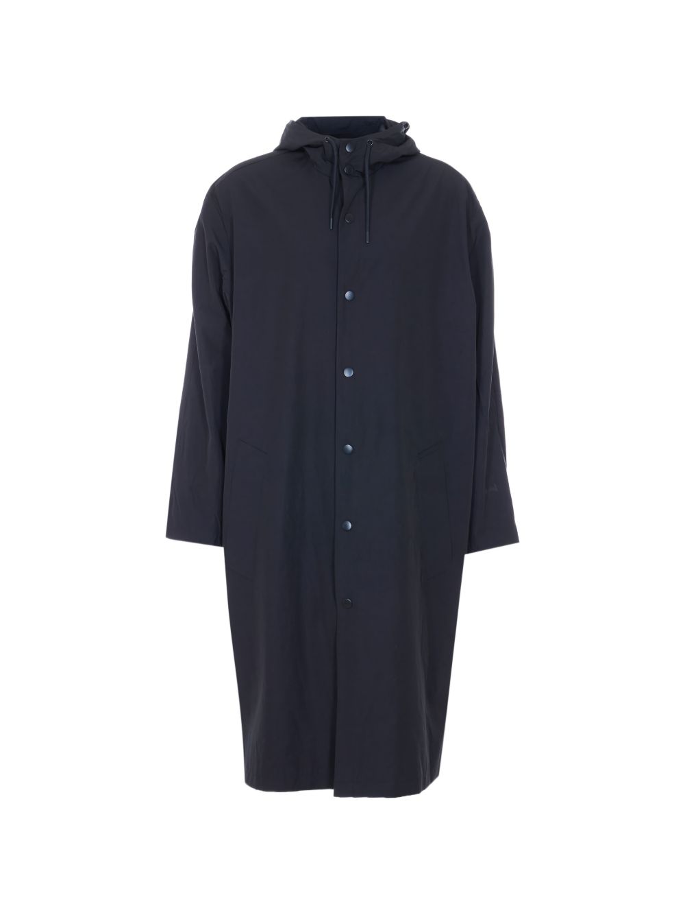A. p.c. Men's Hooded High-Collar Jacket with Tone-on-Tone Drawstrings