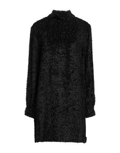 Woman Mini dress Black Size L Viscose, Silk