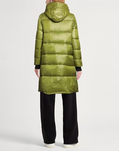 Woman Puffer Lime green Size S Polyamide