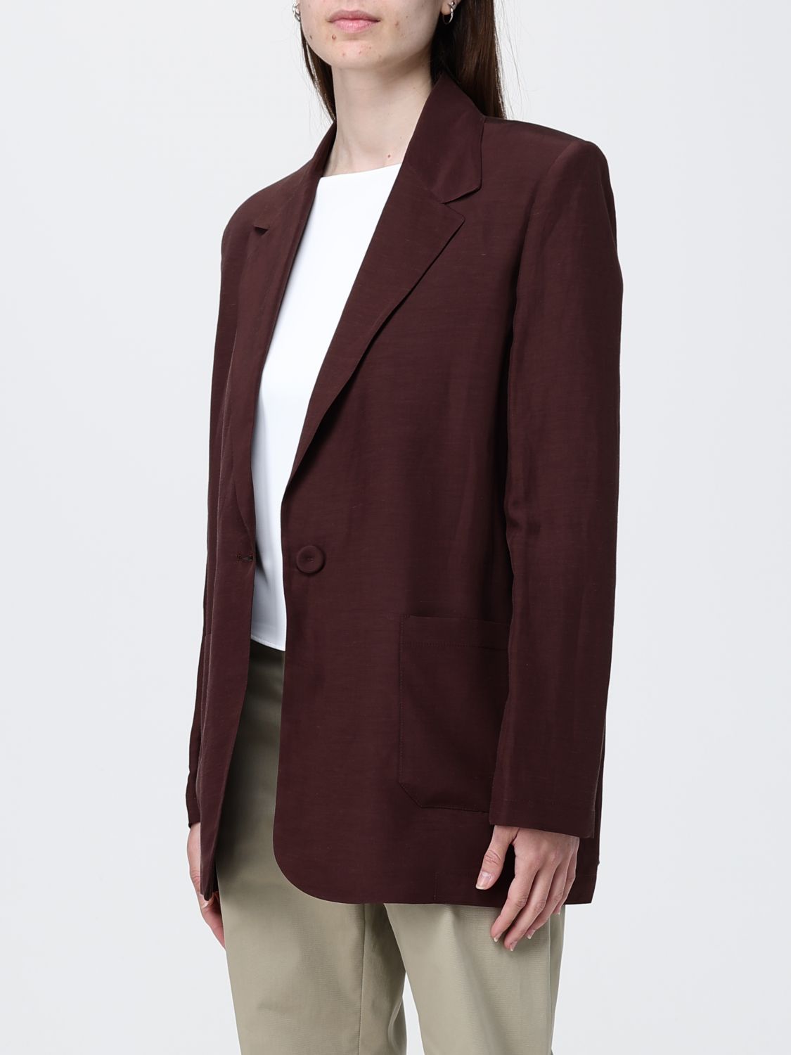 Jacket Woman color Ebony