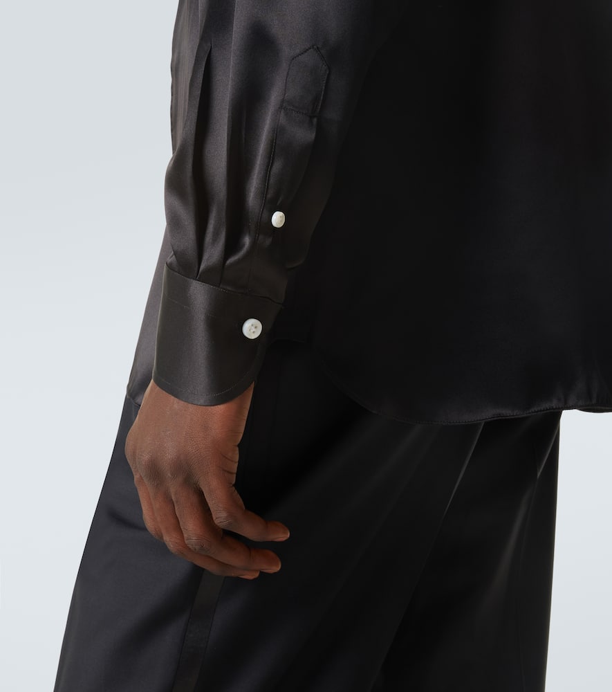 Silk satin shirt