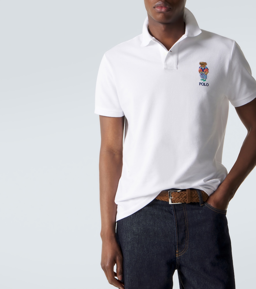 Polo Bear cotton piqué polo shirt