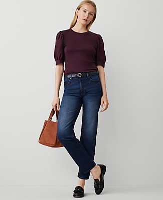 Ann Taylor Petite Straight Jeans