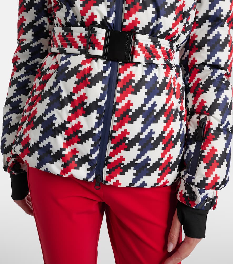 Candice houndstooth down ski jacket
