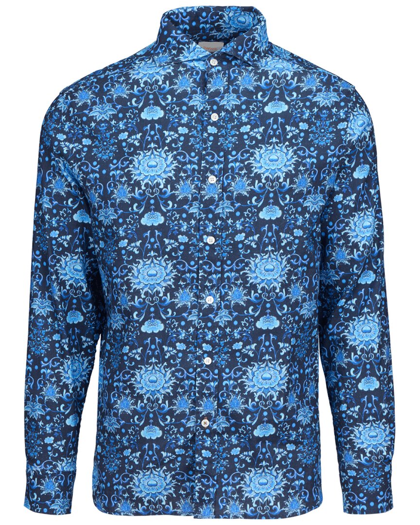 Breeze Linen-Blend Printed Shirt