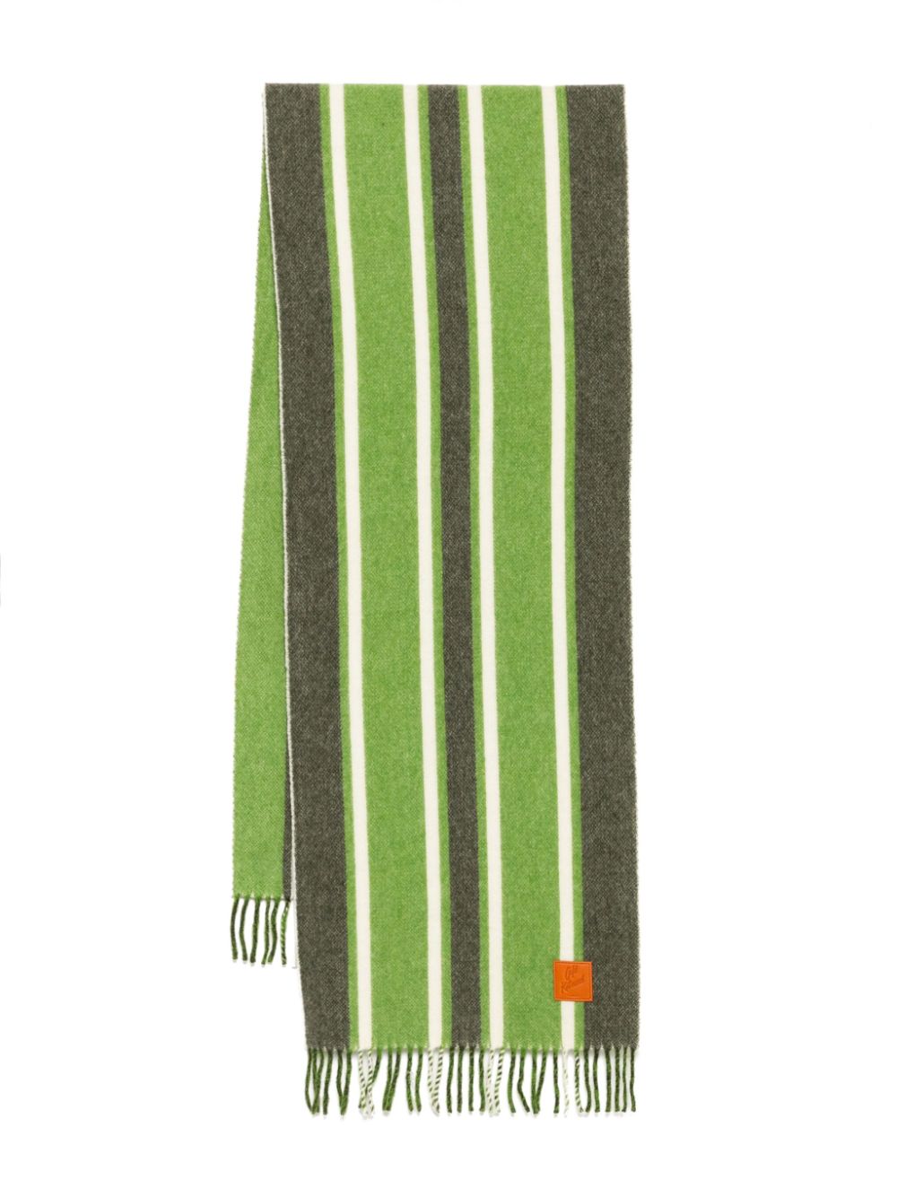 Fringed scarf - Green