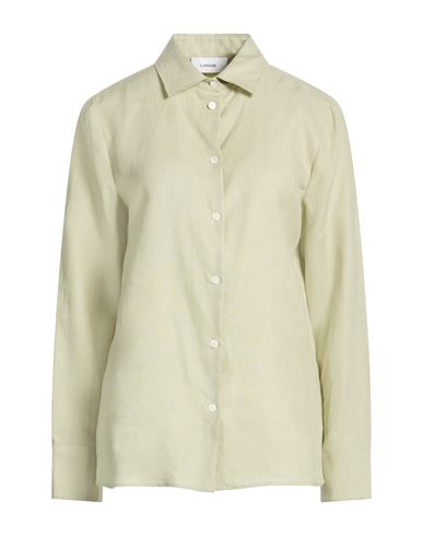 Woman Shirt Light green Size 6 Linen
