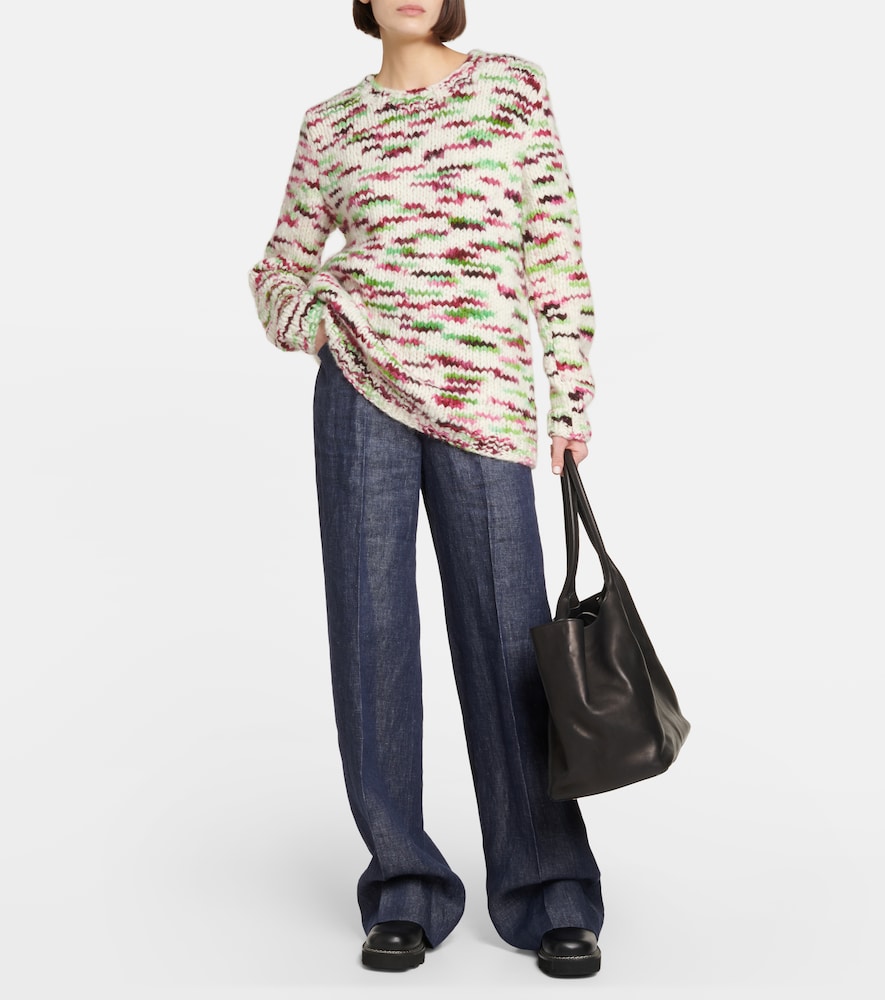 Gabriela Hearst Belted high-rise wide-leg linen pants