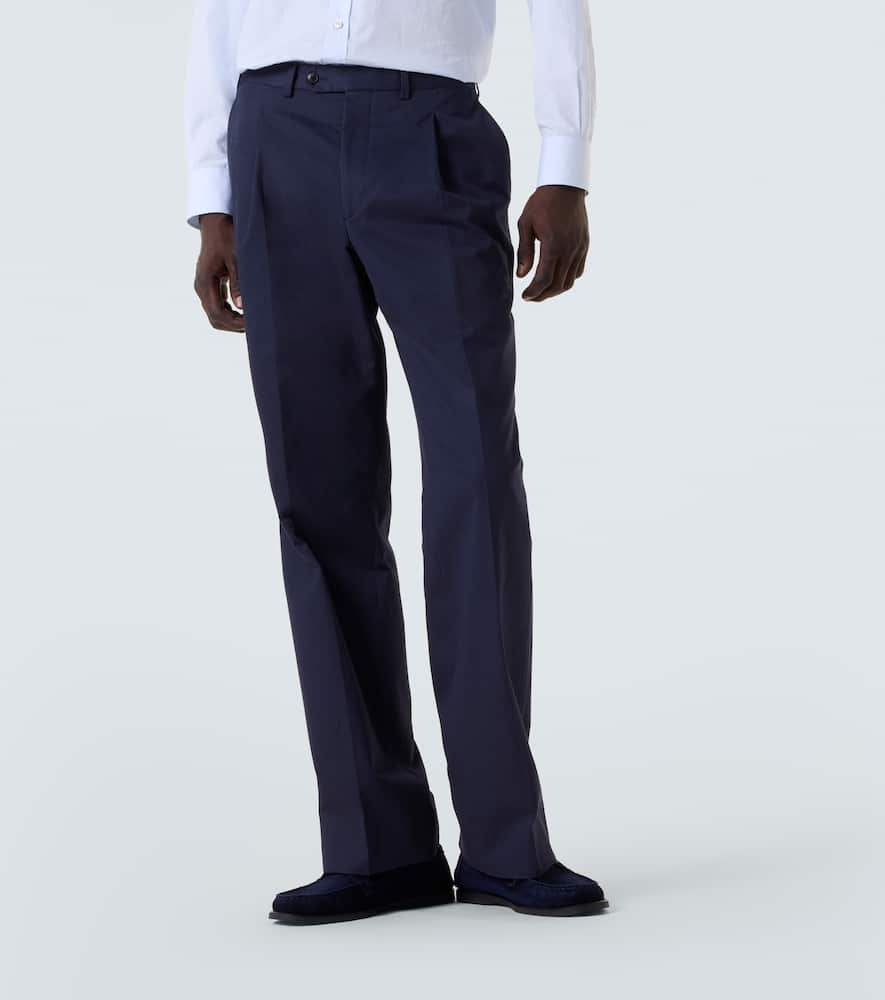 Amo cotton and cashmere straight pants