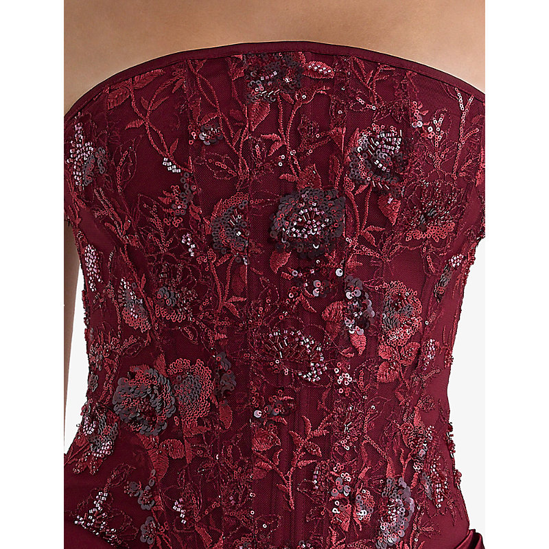 Womens Samina Embellished Strapless Woven Maxi Dress