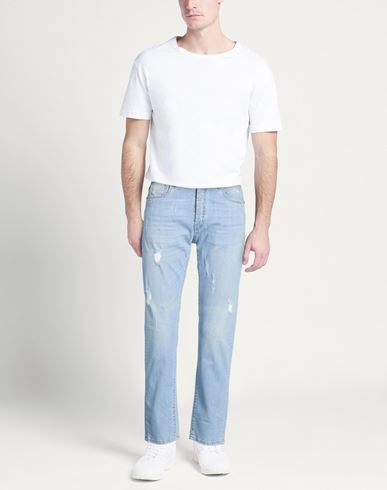 Man Jeans Blue Size 29 Cotton, Elastane