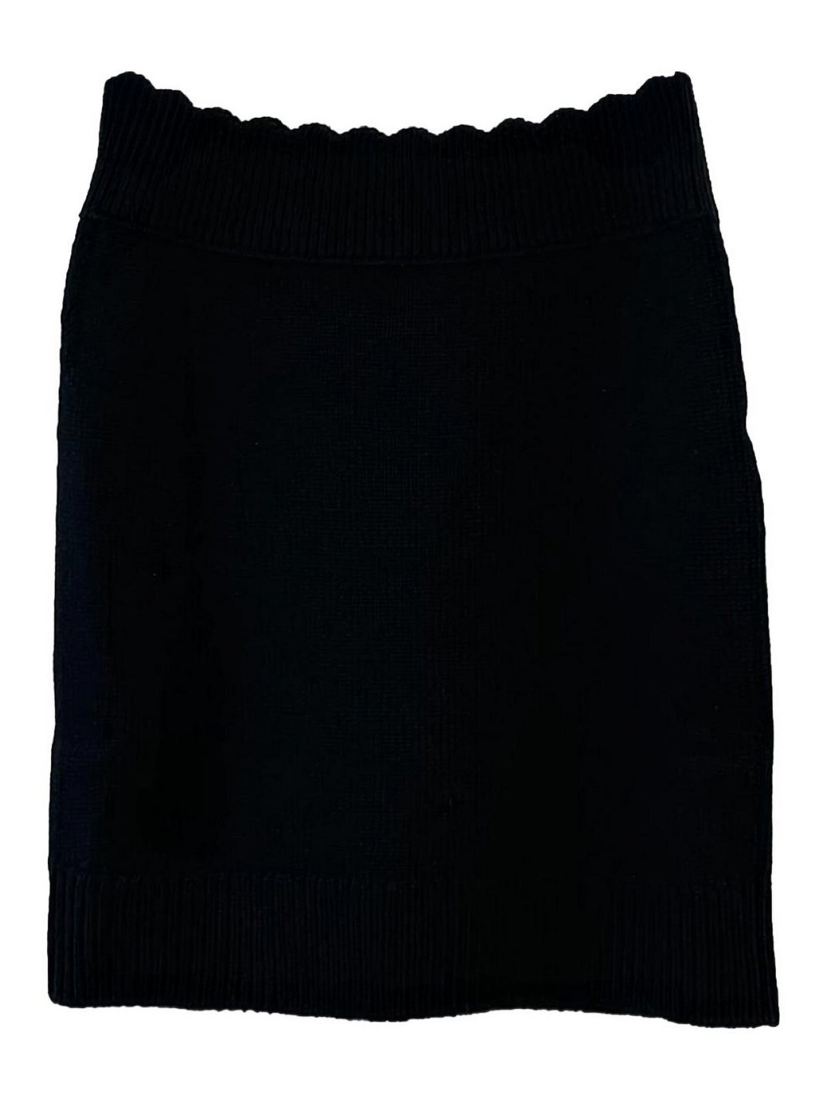 Fitted Mini Skirt In Wool And Cashmere Knit