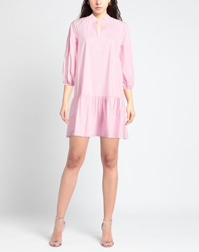 Woman Mini dress Light pink Size 6 Cotton, Polyamide, Elastane