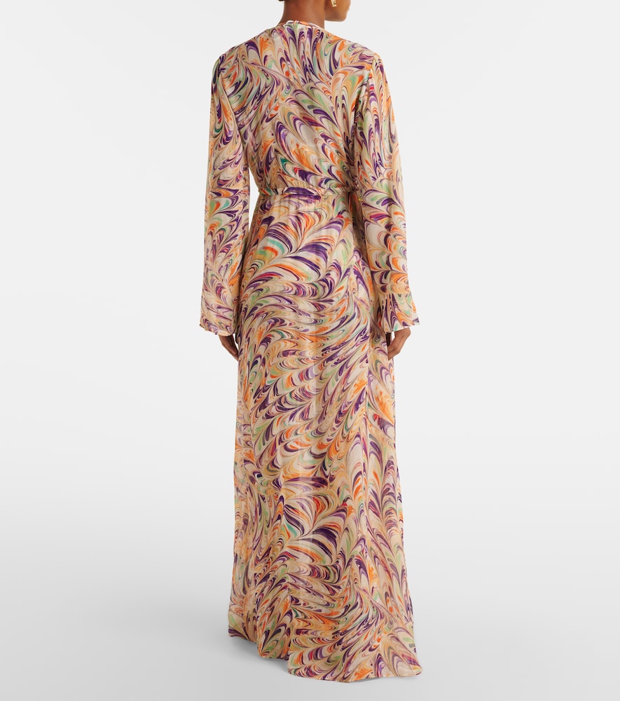 Chloe printed georgette kaftan