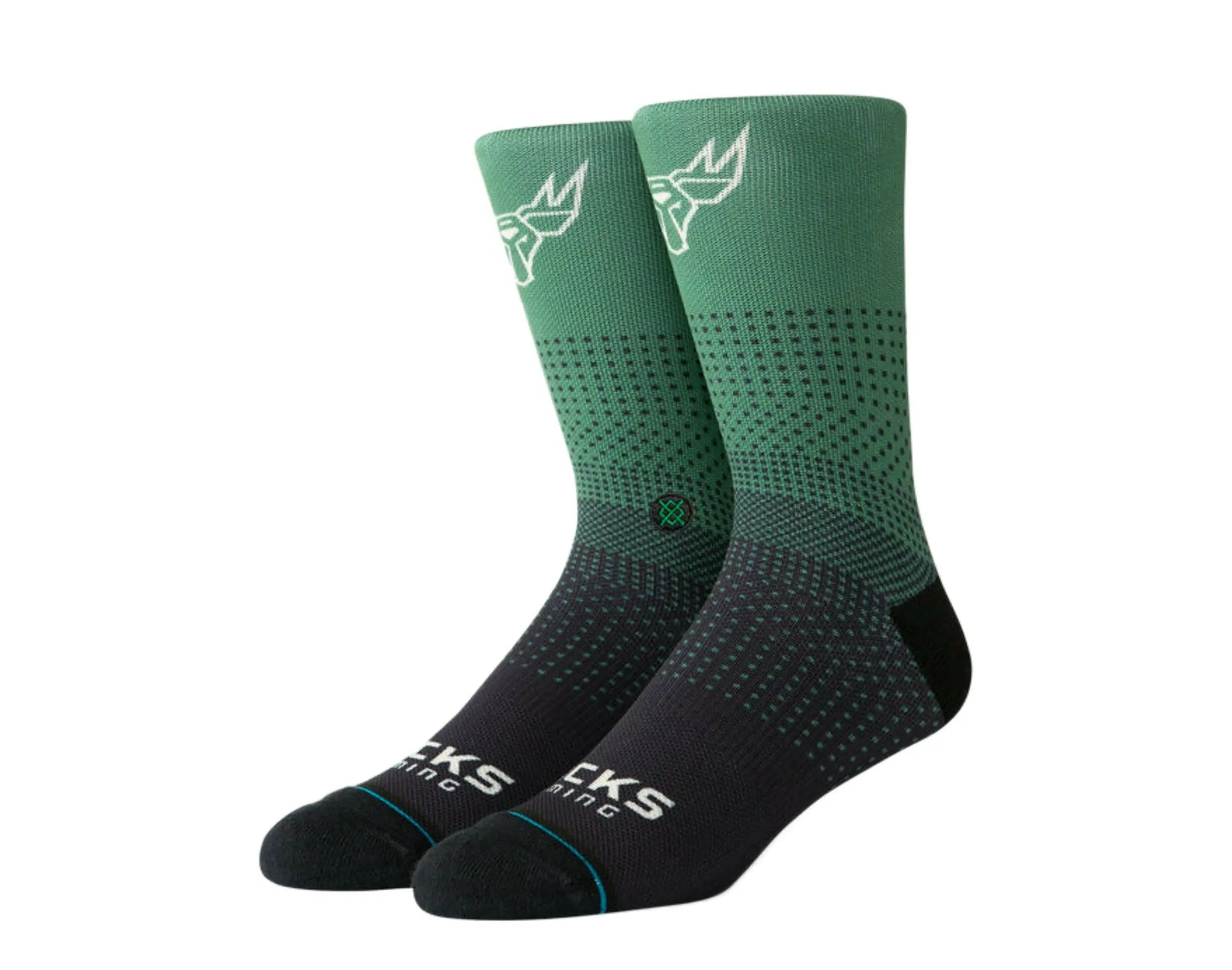 Bucks Gaming 2K Crew Socks Green/Black