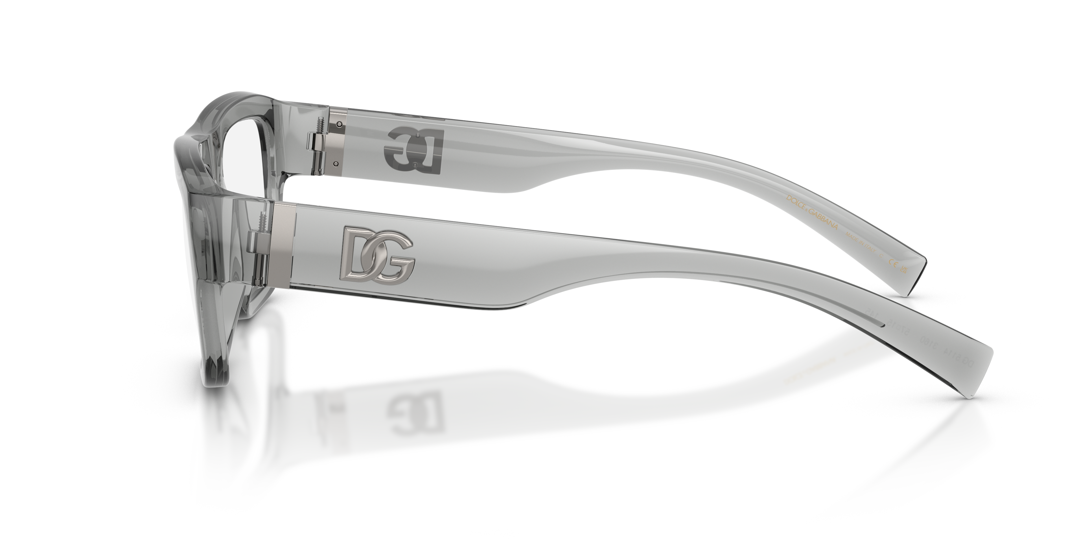 Dolce & Gabbana Man Dolce & Gabbana DG5114 3160 Optical frames Injected Grey Transparent Squared Norma