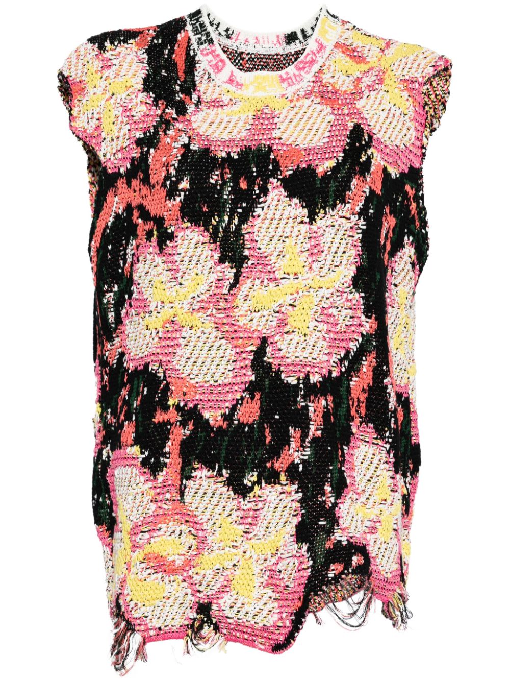 Intarsia-knit top - Multicolour