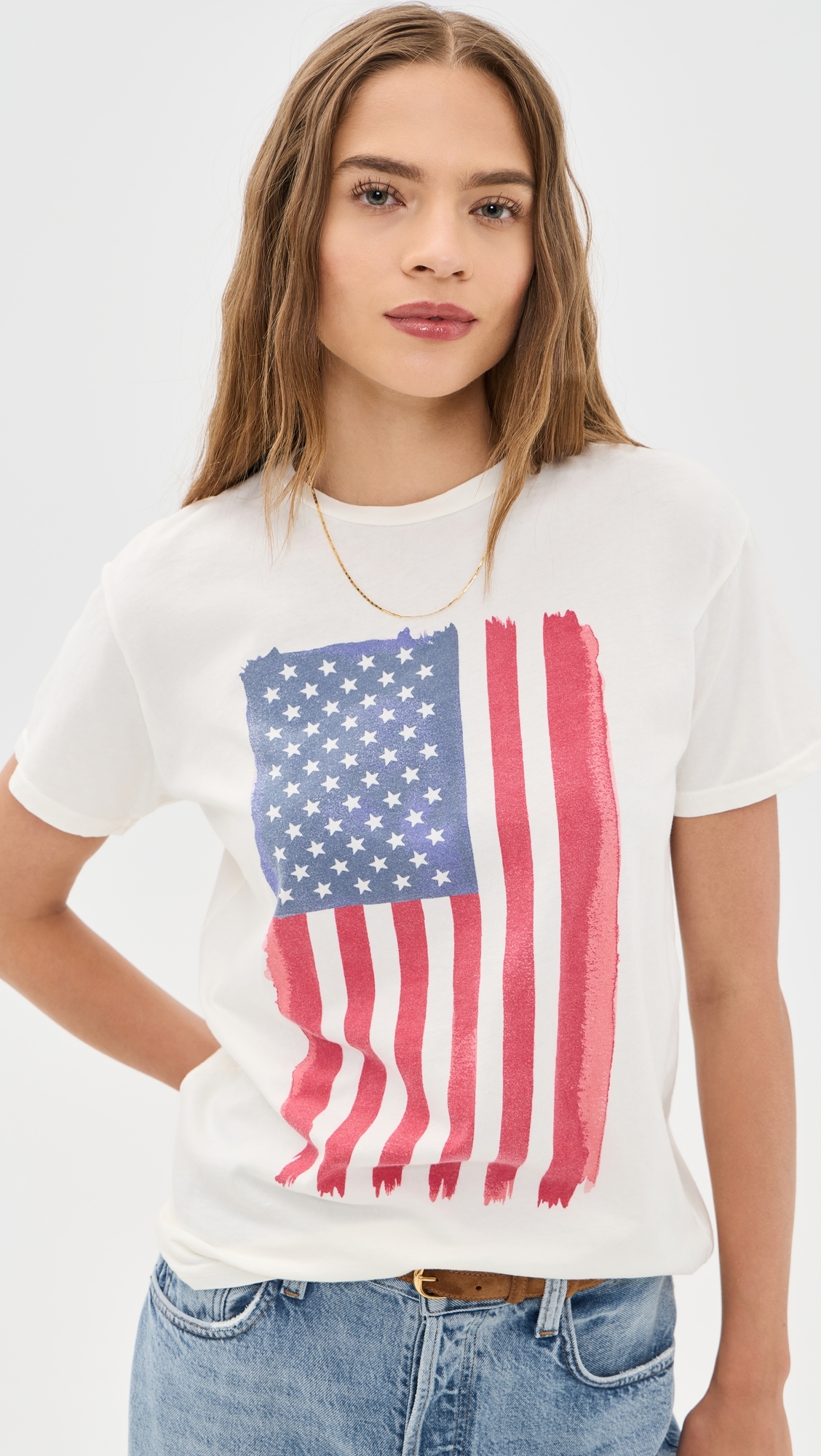 USA Vertical Flag Relaxed Tee AWH