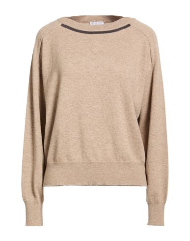 Woman Sweater Camel Size S Cashmere