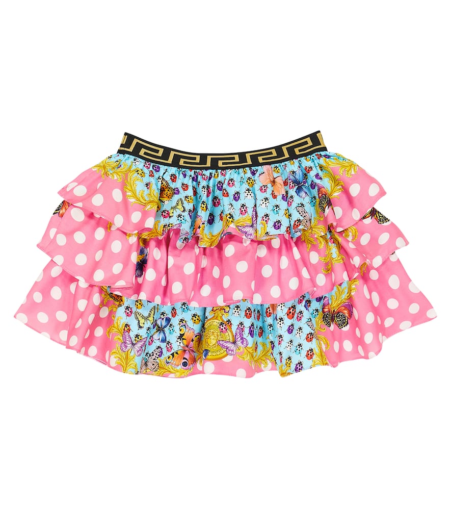Butterflies printed cotton skirt