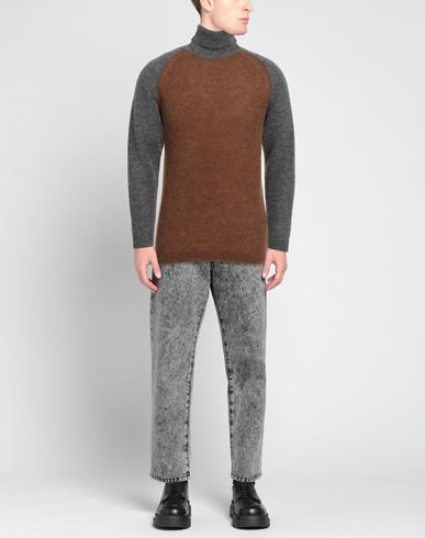 Sun House Man Turtleneck Khaki Size L Alpaca wool, Polyamide, Wool
