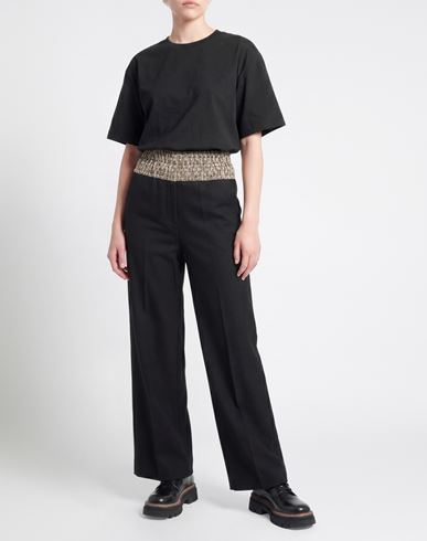 Woman Pants Black Size 2 Virgin Wool, Polyamide