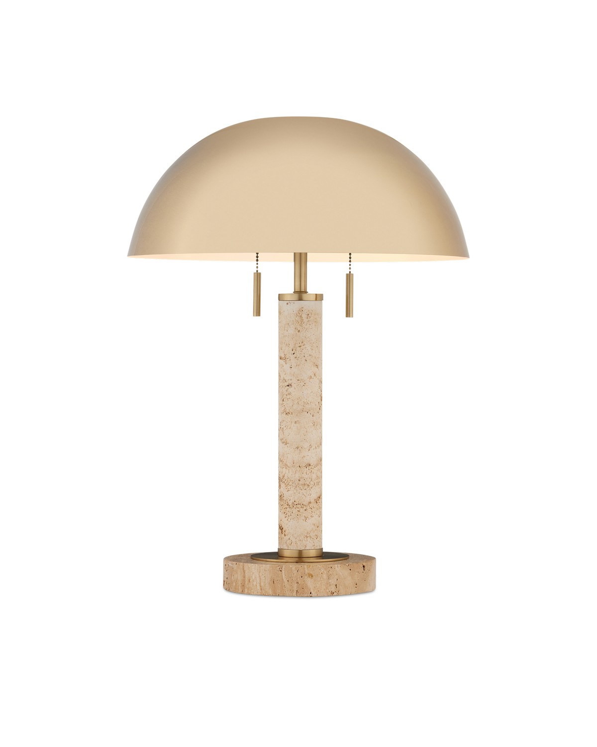 Brass Natural Table Lamp from the Miles Collection