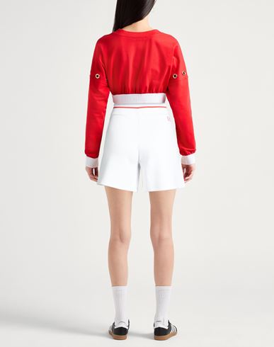 Woman Shorts & Bermuda Shorts White Size S Viscose, Polyester, Elastane