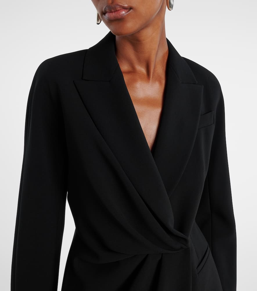Draped cady wrap jacket