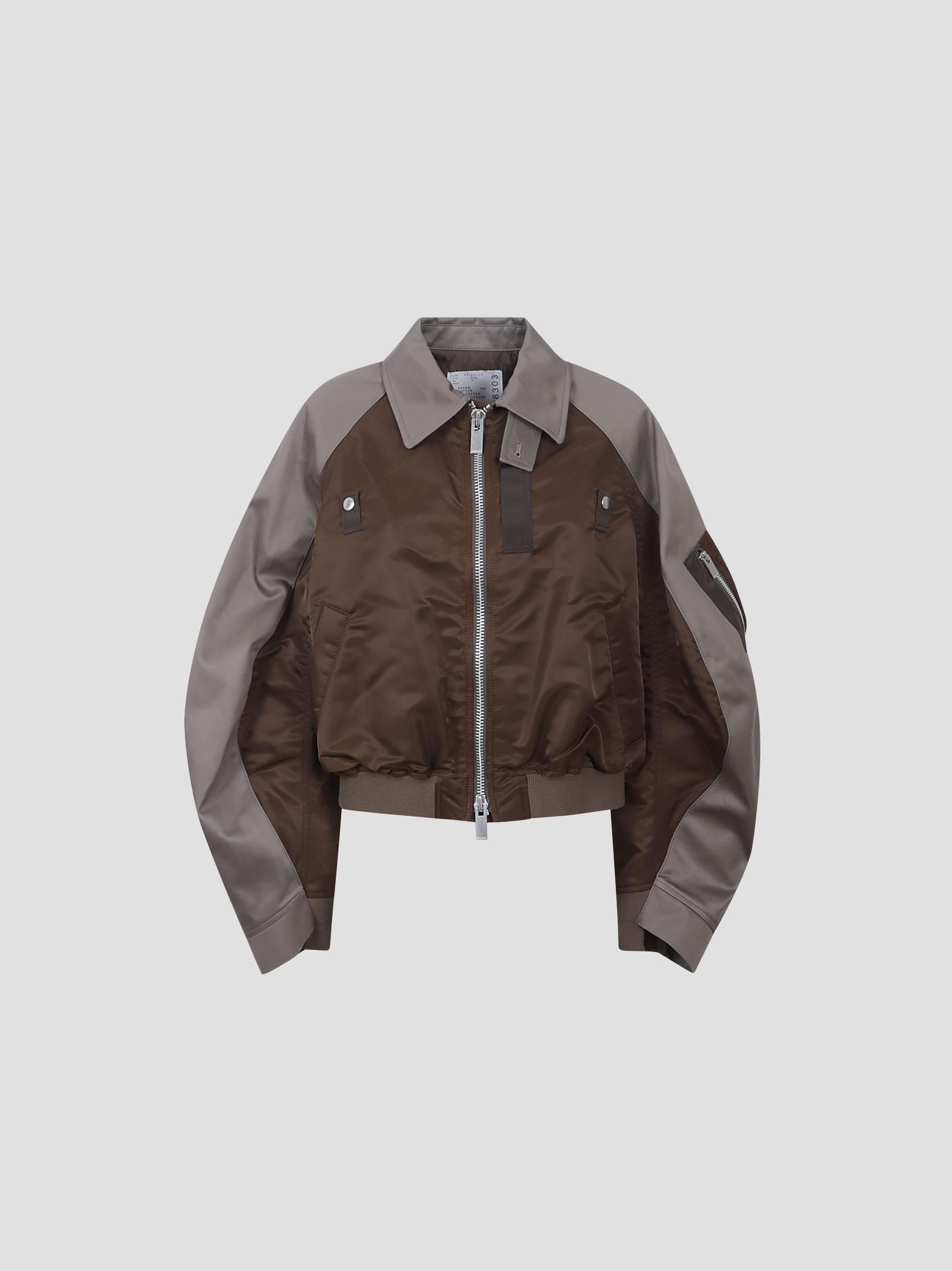 Cotton Chino & Nylon Twill Blouson