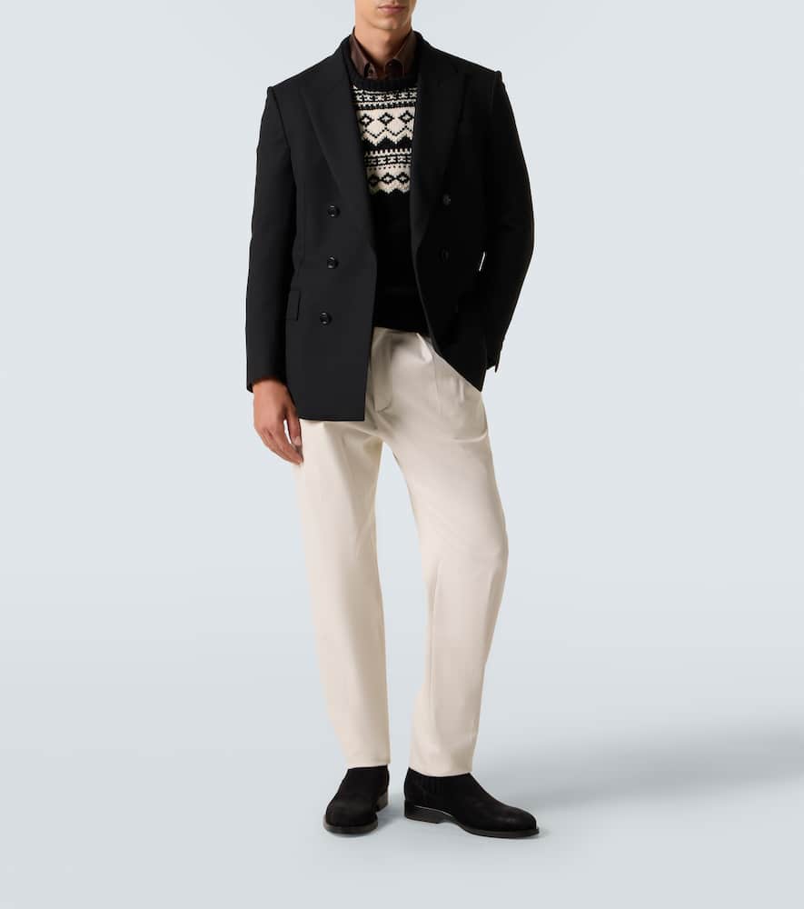 Intarsia cashmere sweater