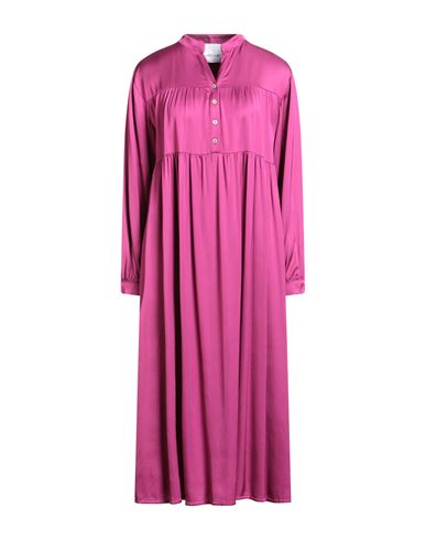 Woman Midi dress Mauve Size M/L Viscose