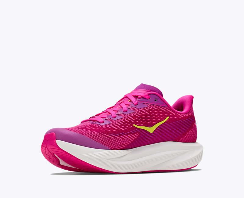 HOKA Mach 7 Walking Shoes in Fuchsia/Neon Dragonfruit