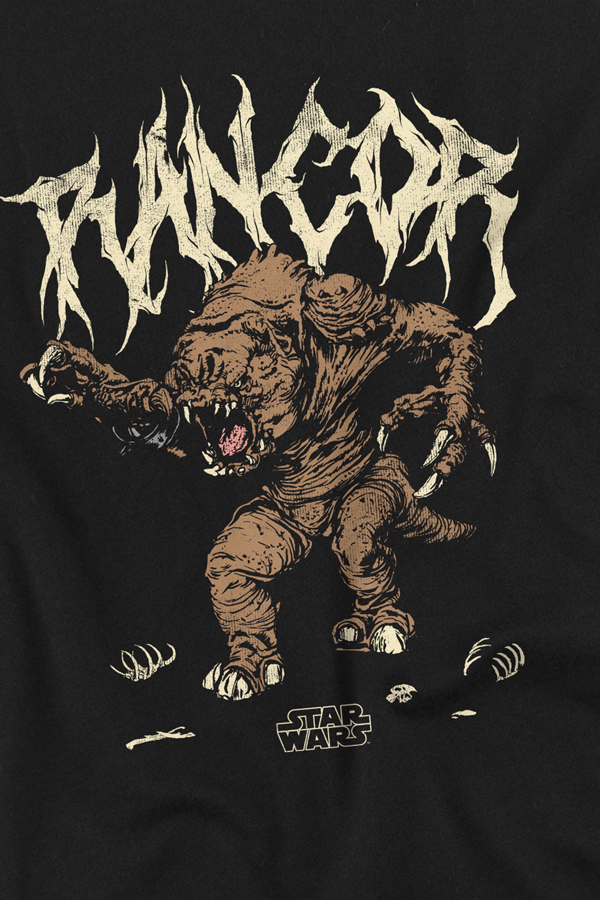 Star Wars Rancor Metal T Shirt, Black