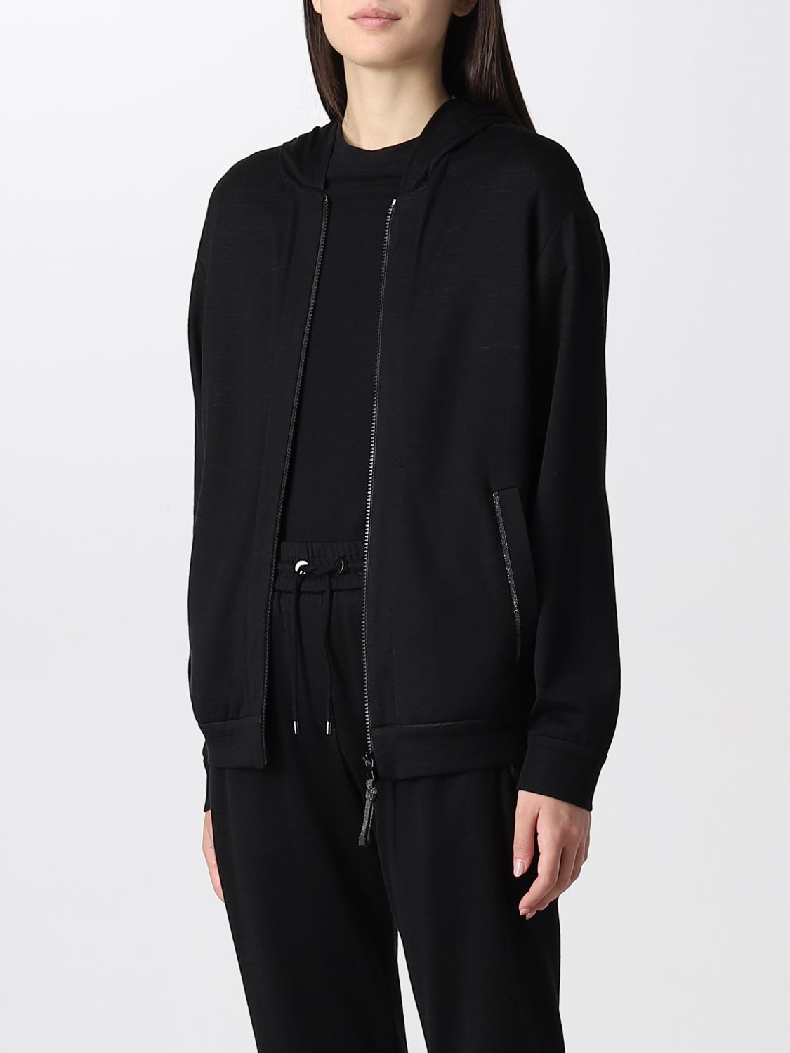 Sweatshirt Women colour Black
