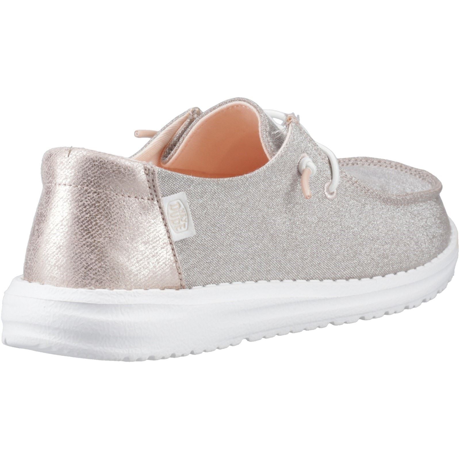 Heydude Wendy Metallic Sparkle Synthetic Women's Grey Shoe