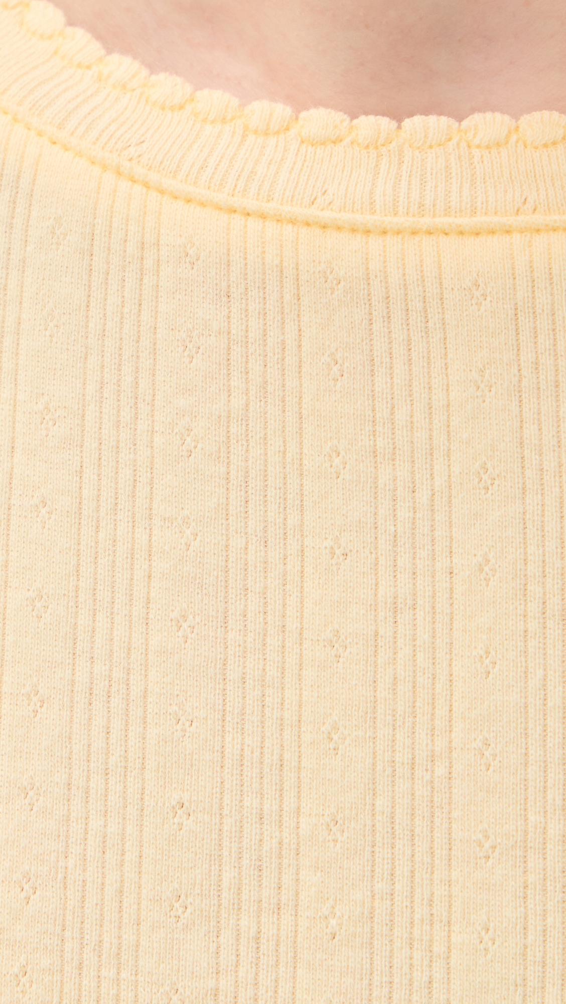 The Coco Pointelle Pajama Set Butter Yellow