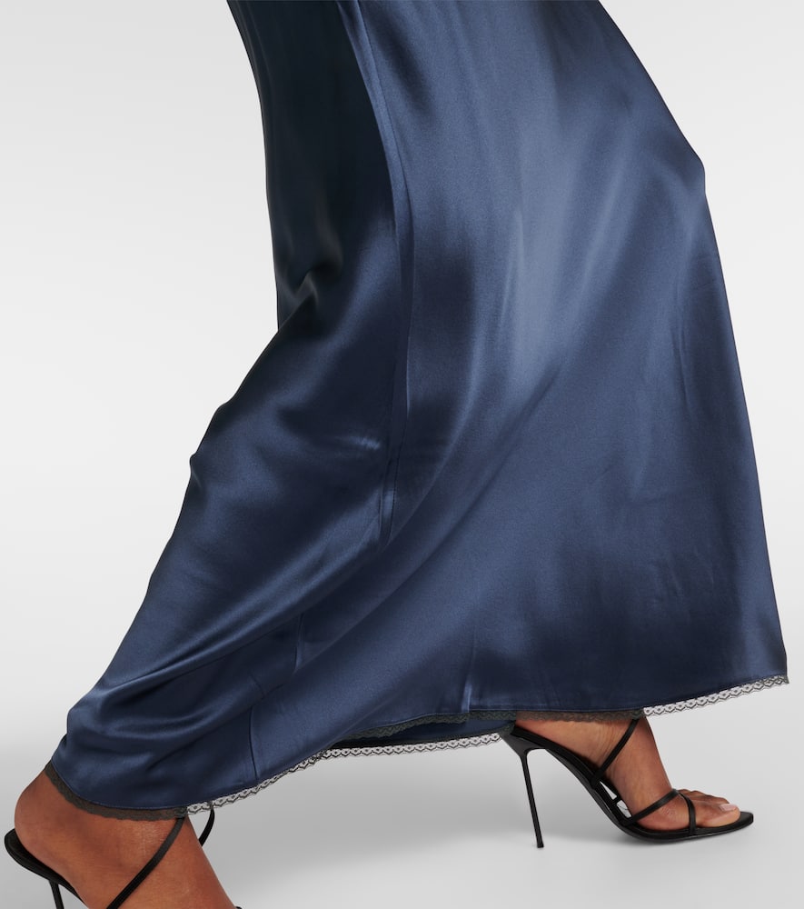 Aries silk maxi skirt