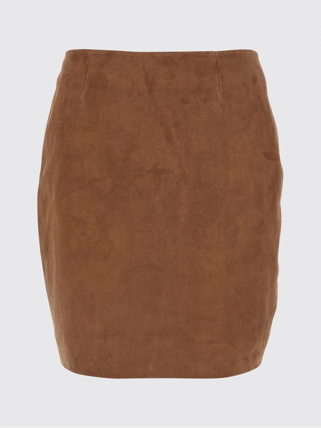 Skirt Woman color Brown