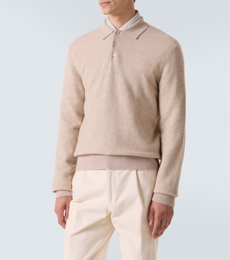 Cashmere polo sweater