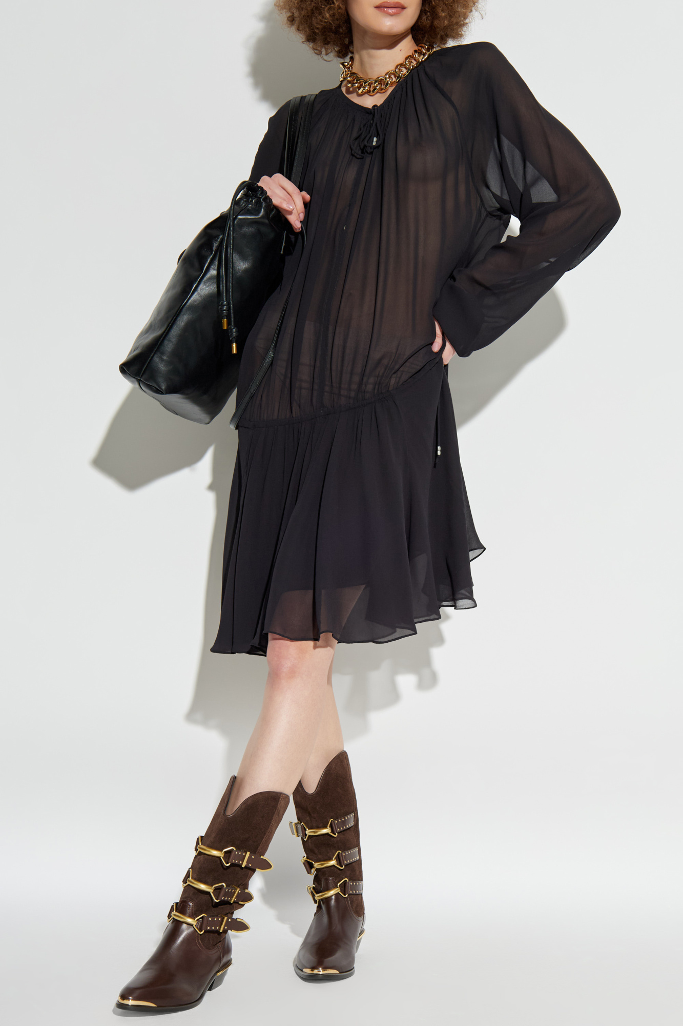 Transparent Dress "Bess", Women's, Black