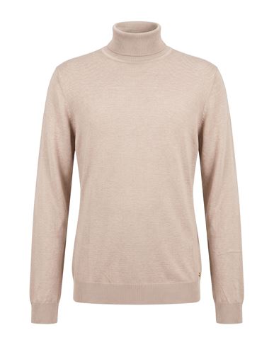 Man Turtleneck Taupe Size 3XL Polyester, Nylon, Viscose, Wool