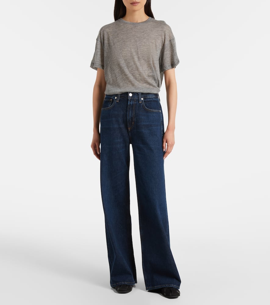Paloma mid-rise wide-leg jeans