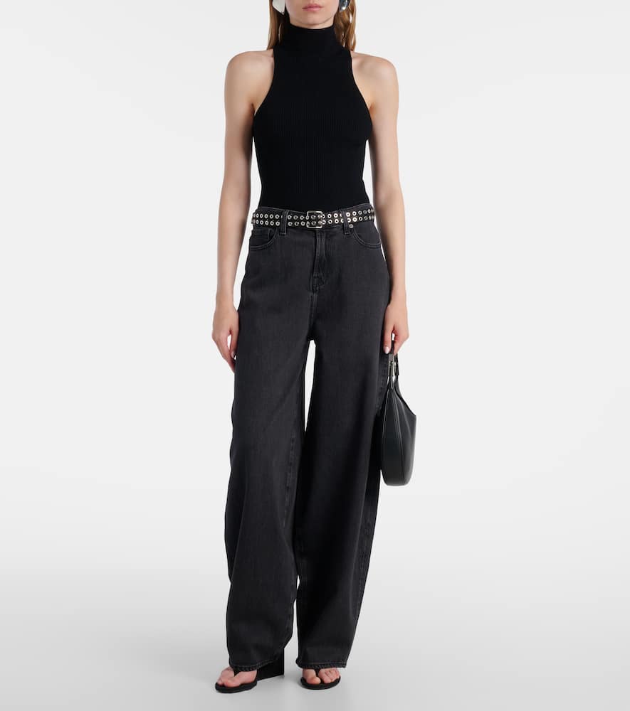 Balloon barrel-leg jeans