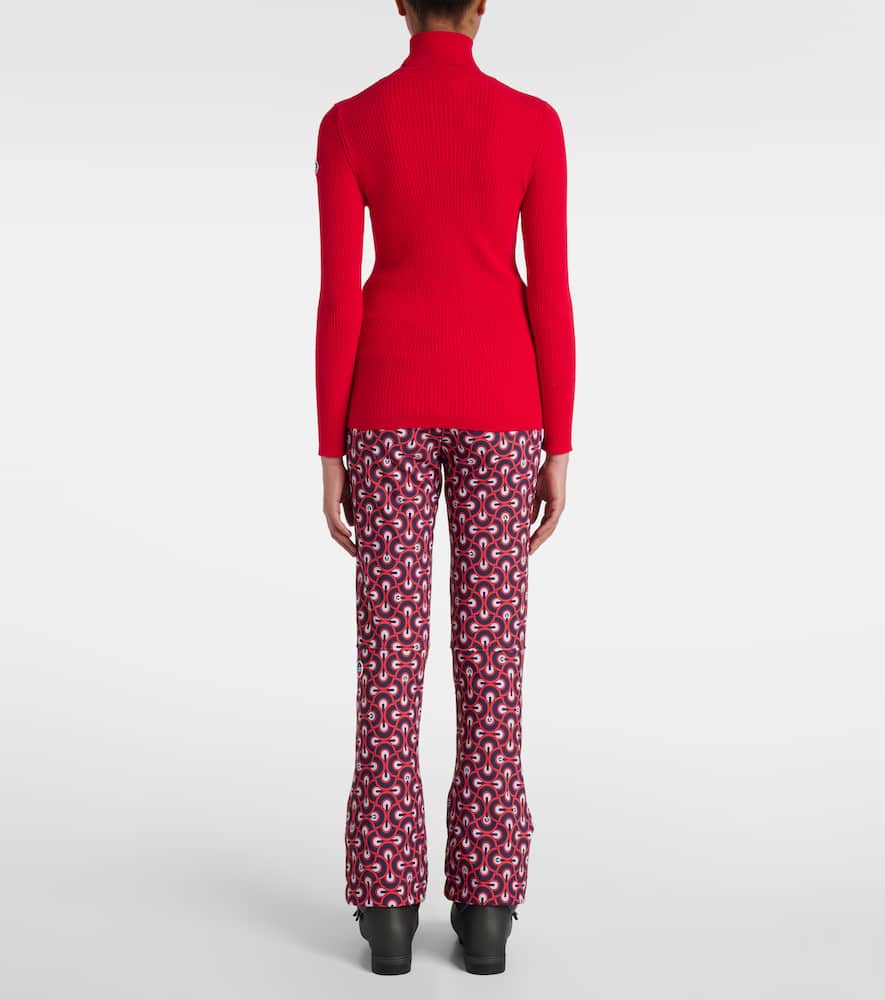 Ancelle ribbed-knit turtleneck sweater