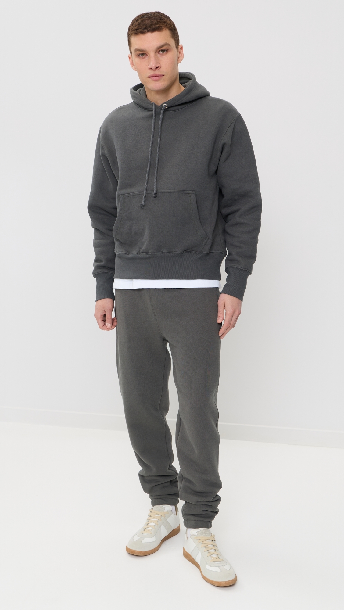 Loopback Hoodie Washed Black