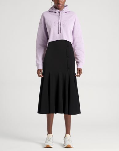 Woman Midi skirt Black Size 4 Polyester, Viscose, Elastane