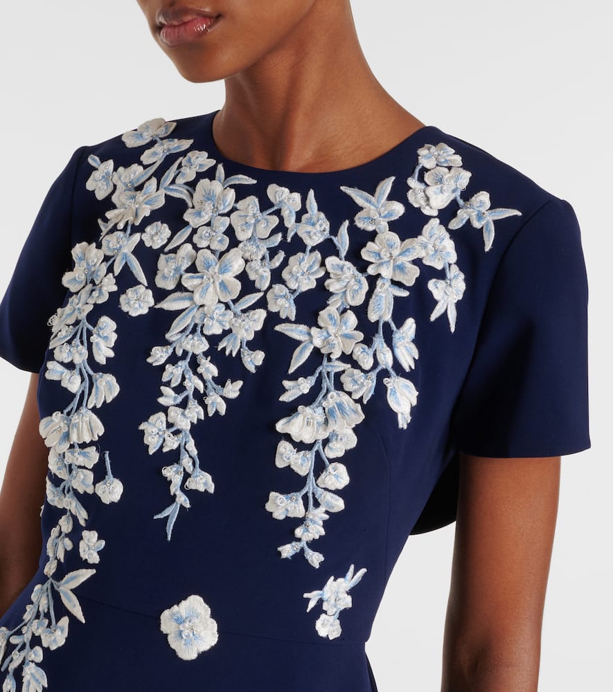 Carolina Herrera Embroidered bow-detail gown